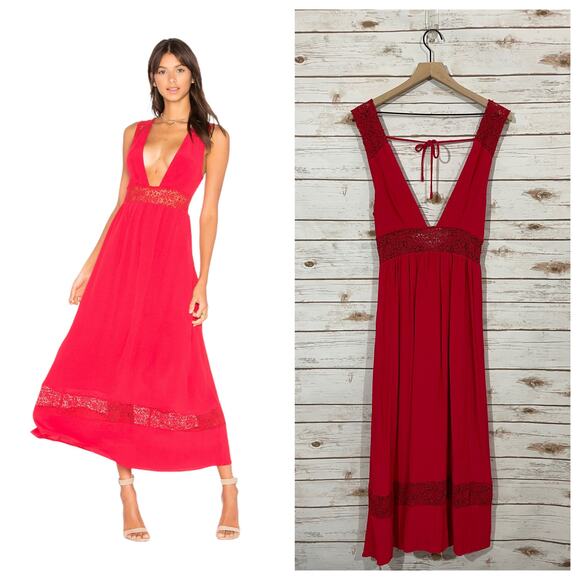 Majorelle X Revolve Pinewood Maxi Dress - Red - Small - Picture 1 of 14